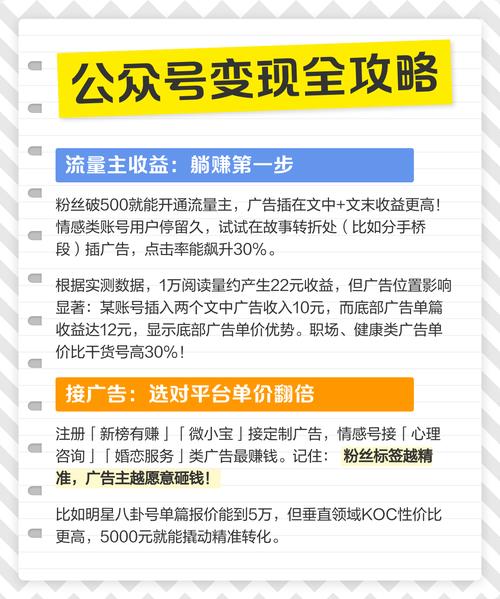 500粉如何开通流量主_公众号500粉丝变现方法_公众号流量主开通条件