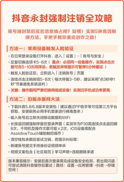抖音账号被封注销流程_抖音被封了还可以注销吗_抖音怎么快速注销